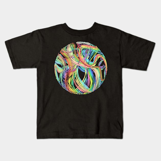 Rainbow mandala Kids T-Shirt by M[ ]